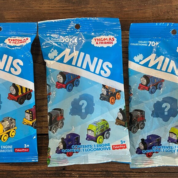 Thomas & Friends Minis 2016/3 Lot of 3 New Unopened Blind Packs Collectible Gift - Picture 3 of 3